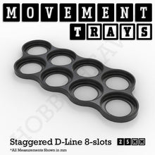 Load image into Gallery viewer, 25mm Movement Trays for Tabletop Games | Waargaming | Full Range - ModelBricks
