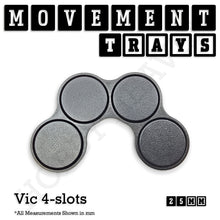 Load image into Gallery viewer, 25mm Movement Trays for Tabletop Games | Waargaming | Full Range - ModelBricks

