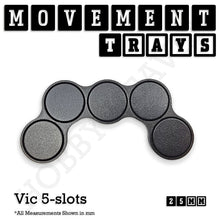 Load image into Gallery viewer, 25mm Movement Trays for Tabletop Games | Waargaming | Full Range - ModelBricks

