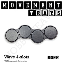 Load image into Gallery viewer, 25mm Movement Trays for Tabletop Games | Waargaming | Full Range - ModelBricks
