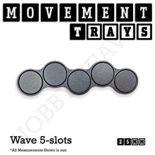 Load image into Gallery viewer, 25mm Movement Trays for Tabletop Games | Waargaming | Full Range - ModelBricks
