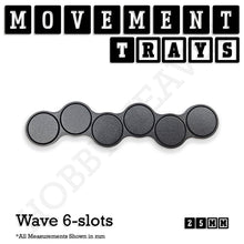 Load image into Gallery viewer, 25mm Movement Trays for Tabletop Games | Waargaming | Full Range - ModelBricks
