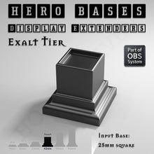 Load image into Gallery viewer, Hero Bases Display Extenders | Squares and Rectangles | Convert Gaming Bases to Display Bases &amp; Plinths - ModelBricks
