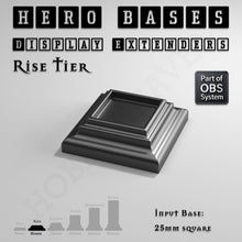 Load image into Gallery viewer, Hero Bases Display Extenders | Squares and Rectangles | Convert Gaming Bases to Display Bases &amp; Plinths - ModelBricks
