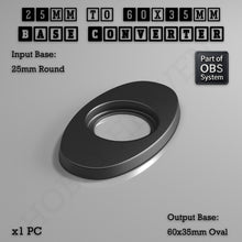 Load image into Gallery viewer, Round To Oval Bases Size Converters 3d Print Full Range - ModelBricks
