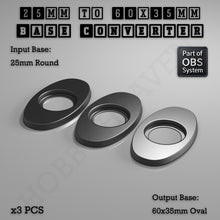 Load image into Gallery viewer, Round To Oval Bases Size Converters 3d Print Full Range - ModelBricks
