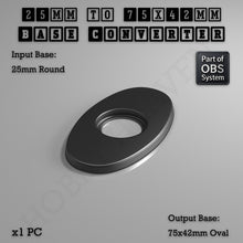 Load image into Gallery viewer, Round To Oval Bases Size Converters 3d Print Full Range - ModelBricks
