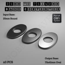 Load image into Gallery viewer, Round To Oval Bases Size Converters 3d Print Full Range - ModelBricks
