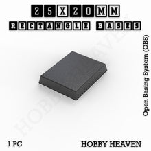 Load image into Gallery viewer, Rectangle Bases Range Sizes - 75x30mm to 125x40mm Medium Sizes 3d Print Full Range Tabletop Games - ModelBricks
