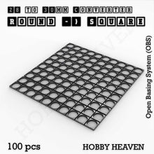 Load image into Gallery viewer, Round to Square Bases Shape and Size Converters 3d Print Full Range - ModelBricks

