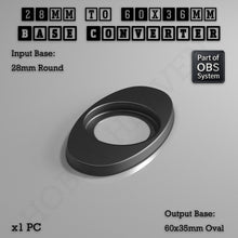 Load image into Gallery viewer, Round To Oval Bases Size Converters 3d Print Full Range - ModelBricks
