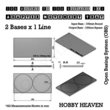 Load image into Gallery viewer, Round to Square Movement Trays Adapters for Tabletop Games - ModelBricks
