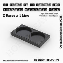 Load image into Gallery viewer, Round to Square Movement Trays Adapters for Tabletop Games - ModelBricks
