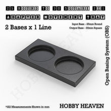 Load image into Gallery viewer, Round to Square Movement Trays Adapters for Tabletop Games - ModelBricks
