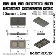 Load image into Gallery viewer, Square and Rectangle Movement Trays Adapters for Tabletop Games - ModelBricks
