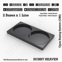 Load image into Gallery viewer, Round to Square Movement Trays Adapters for Tabletop Games - ModelBricks
