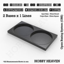 Load image into Gallery viewer, Round to Square Movement Trays Adapters for Tabletop Games - ModelBricks
