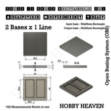 Load image into Gallery viewer, Square and Rectangle Movement Trays Adapters for Tabletop Games - ModelBricks
