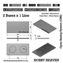 Load image into Gallery viewer, Round to Square Movement Trays Adapters for Tabletop Games - ModelBricks
