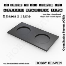 Load image into Gallery viewer, Round to Square Movement Trays Adapters for Tabletop Games - ModelBricks
