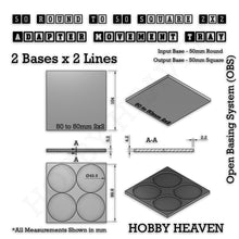 Load image into Gallery viewer, Round to Square Movement Trays Adapters for Tabletop Games - ModelBricks
