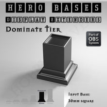 Load image into Gallery viewer, Hero Bases Display Extenders | Squares and Rectangles | Convert Gaming Bases to Display Bases &amp; Plinths - ModelBricks
