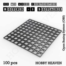 Load image into Gallery viewer, Round to Square Bases Shape and Size Converters 3d Print Full Range - ModelBricks
