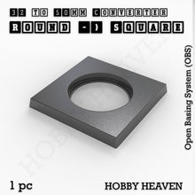 Load image into Gallery viewer, Round to Square Bases Shape and Size Converters 3d Print Full Range - ModelBricks
