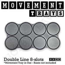 Load image into Gallery viewer, 32mm Movement Trays for Tabletop Games | Compatible with Popular Miniatures | Full Range - ModelBricks
