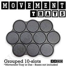 Load image into Gallery viewer, 32mm Movement Trays for Tabletop Games | Compatible with Popular Miniatures | Full Range - ModelBricks
