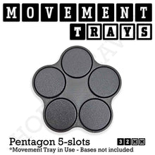 Load image into Gallery viewer, 32mm Movement Trays for Tabletop Games | Compatible with Popular Miniatures | Full Range - ModelBricks
