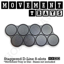 Load image into Gallery viewer, 32mm Movement Trays for Tabletop Games | Compatible with Popular Miniatures | Full Range - ModelBricks
