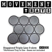 Load image into Gallery viewer, 32mm Movement Trays for Tabletop Games | Compatible with Popular Miniatures | Full Range - ModelBricks

