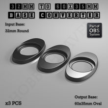Load image into Gallery viewer, Round To Oval Bases Size Converters 3d Print Full Range - ModelBricks
