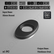 Load image into Gallery viewer, Round To Oval Bases Size Converters 3d Print Full Range - ModelBricks
