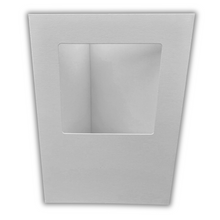 Load image into Gallery viewer, 10 Pack A6 White Rounded Top Square Aperture Card Blanks &amp; Envelopes, Tri-Fold - 300gsm - ModelBricks
