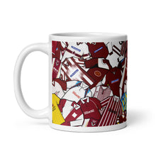 Load image into Gallery viewer, Northampton Retro Shirts Collage Ceramic Football Mug

