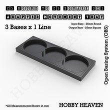 Load image into Gallery viewer, Round to Square Movement Trays Adapters for Tabletop Games - ModelBricks
