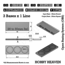 Load image into Gallery viewer, Round to Square Movement Trays Adapters for Tabletop Games - ModelBricks

