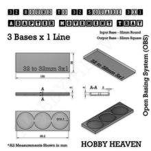 Load image into Gallery viewer, Round to Square Movement Trays Adapters for Tabletop Games - ModelBricks
