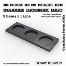Load image into Gallery viewer, Round to Square Movement Trays Adapters for Tabletop Games - ModelBricks
