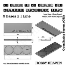 Load image into Gallery viewer, Round to Square Movement Trays Adapters for Tabletop Games - ModelBricks
