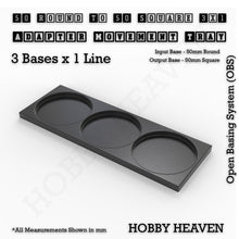 Load image into Gallery viewer, Round to Square Movement Trays Adapters for Tabletop Games - ModelBricks
