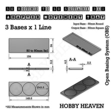 Load image into Gallery viewer, Round to Square Movement Trays Adapters for Tabletop Games - ModelBricks
