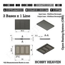 Load image into Gallery viewer, Square and Rectangle Movement Trays Adapters for Tabletop Games - ModelBricks
