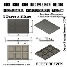 Load image into Gallery viewer, Square and Rectangle Movement Trays Adapters for Tabletop Games - ModelBricks

