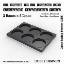 Load image into Gallery viewer, Round to Square Movement Trays Adapters for Tabletop Games - ModelBricks
