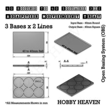 Load image into Gallery viewer, Round to Square Movement Trays Adapters for Tabletop Games - ModelBricks
