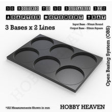 Load image into Gallery viewer, Round to Square Movement Trays Adapters for Tabletop Games - ModelBricks
