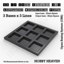 Load image into Gallery viewer, Square and Rectangle Movement Trays Adapters for Tabletop Games - ModelBricks
